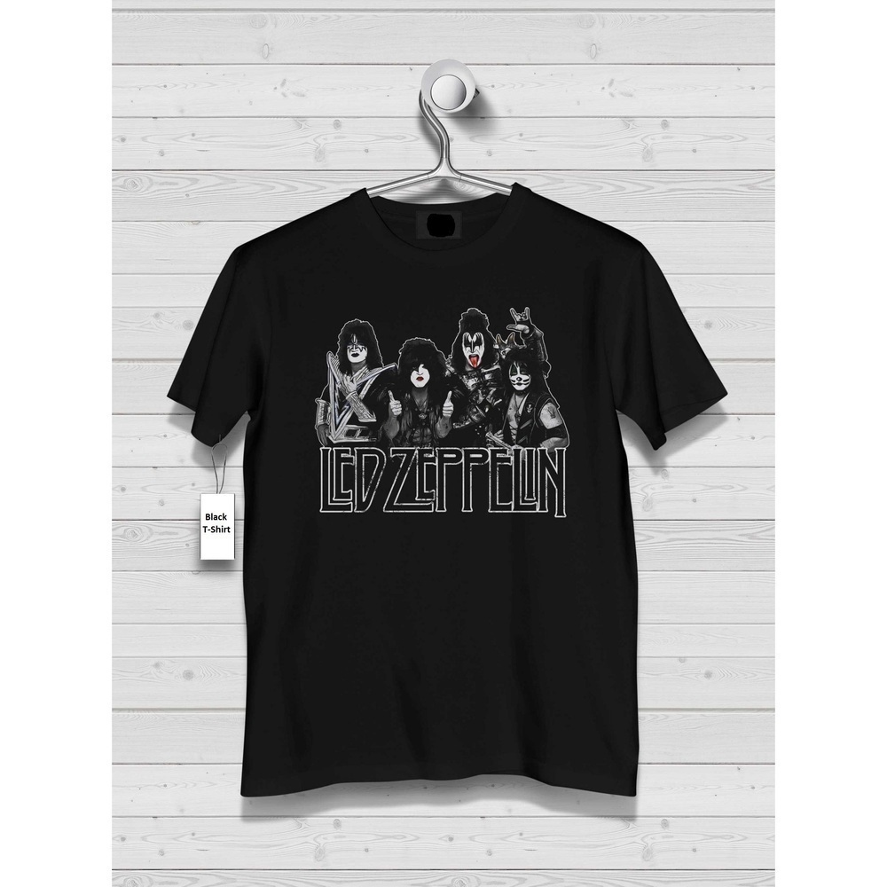 Kiss Zepplin Tour 2024 Led Zeppelin Retro Music Fan Graphic Unisex T-Shirt